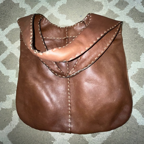 Adrienne Vittadini Brown Leather Handbag - Picture 10 of 12